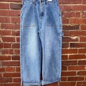 Women’s denim wide leg Carpenter Jeans - miou muse medium